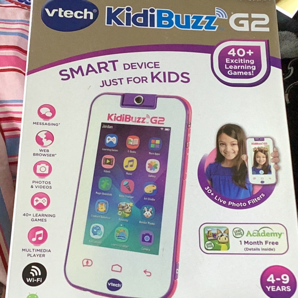 Pink Tablet with Cell Phone Features for Kids